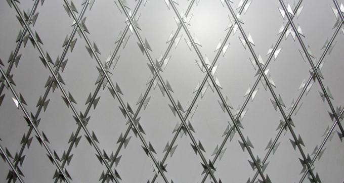 Ηλεκτρο πλέγμα καλωδίων ξυραφιών Galvanized1.5mmx1.5mm ενωμένο στενά διαμάντι 0
