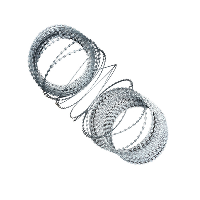 ISO9001 Stainless Steel pvc coated  Razor Barbed Wire Fencing 5m To 15m