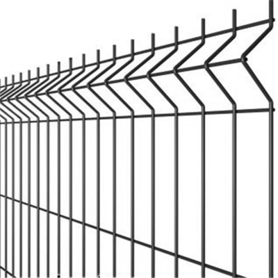 75 X 250mm Round Post 3d Wire Mesh Fence For Freight Yards