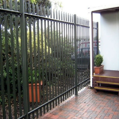 Customized heavy duty palisade fence panels W  type head top palisade fencing