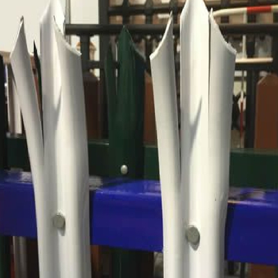 Customized heavy duty palisade fence panels W  type head top palisade fencing